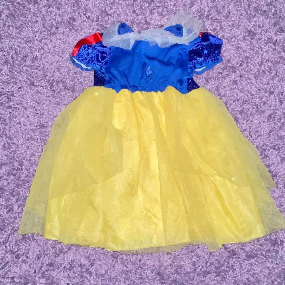 12-18m Baby Girls Disney Snow White Halloween Costume Dress w/ Shoes